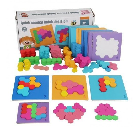 W31-69 لغز خلية الاشكال الهندسيه مع 20 20 كارت