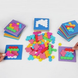 W31-69 لغز خلية الاشكال الهندسيه مع 20 20 كارت W31-69 لغز خلية الاشكال الهندسيه مع 20 20 كارت