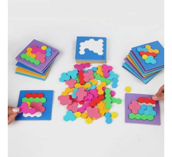 W31-69 لغز خلية الاشكال الهندسيه مع 20 20 كارت