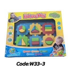 W33-3 علبة اشكال هندسية 36 قطعة 