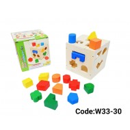 W33-30 مكعب مطابقة خشب 