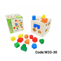 W33-30 مكعب مطابقة خشب 