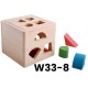 W33-8 صندوق مطابقة الاشكال خشب 
