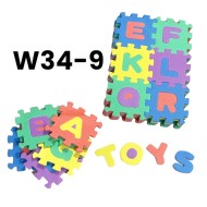 W34-9 حروف وارقام  انجليزي فوم 12*12  