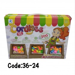 W36-24 علبة عقد واكسسوار بناتي 200 قطعه