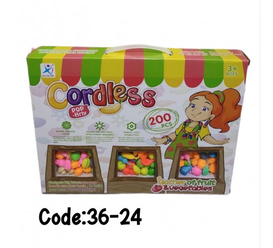 W36-24 علبة عقد واكسسوار بناتي 200 قطعه