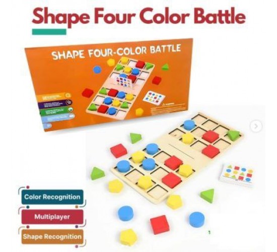 W37-187 تحدي الاشكال الهندسيه خشب 24 تدريب