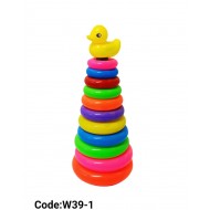 W39-1 عامود حلقات بلاستك 11 حلقة 