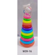 عامود حلقات بلاستك كيتي 12 حلقة W39-16