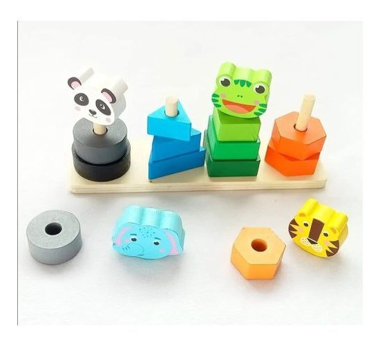 W39-26 عامود احجام و تدرج الوان حيوانات