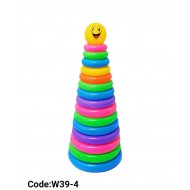 W39-4 عامود حلقات بلاستك 15 حلقة 