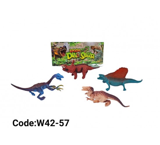 W42-57 مجسمات ديناصورات 4 قطع