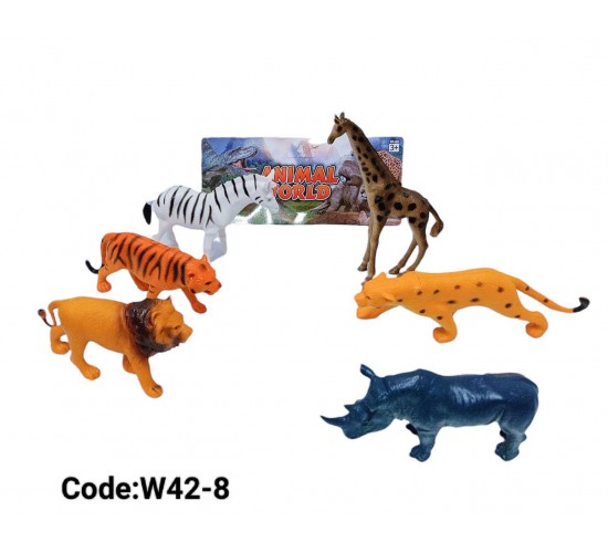 W42-8 مجسمات حيونات غابه 
