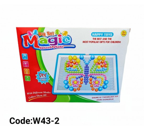 W43-2 علبة دبابيس بلاستك 