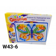 W43-6 علبة دبابيس بلاستك 296 دبوس 