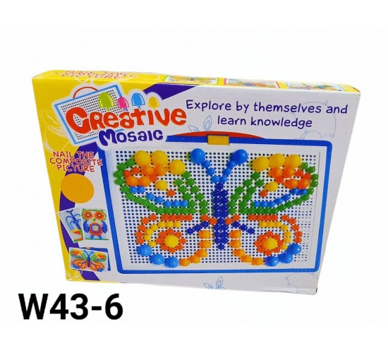 W43-6 علبة دبابيس بلاستك 296 دبوس 