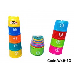 W46-13 ترتيب اكواب بلاستك 8 قطع 