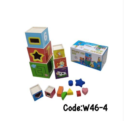 W46-4 ترتيب اكواب خشب 8 قطع W46-4 ترتيب اكواب خشب 8 قطع
