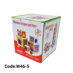 W46-5 ترتيب اكواب خشب 5 قطع 