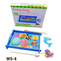 W5-4 صيد سمك خشب وسط 