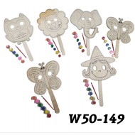 W50-149 ماسك خشب تلوين