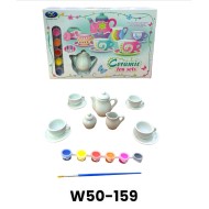 W50-159 طقم شاي سيراميك تلوين 