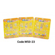 W50-23 طقم تلوين ميداليات 5 قطع 