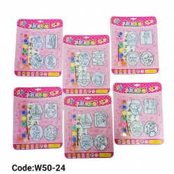 W50-24 طقم تلوين ميداليات 4 قطع كبير W50-24 طقم تلوين ميداليات 4 قطع كبير