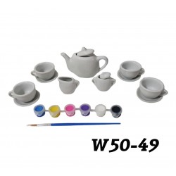 W50-49 طقم تلوين سيراميك طقم شاي 