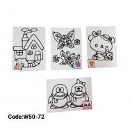 W50-72 لوحة تلوين ريليف 