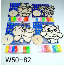 W50-82 تلوين استاند خشب صغير 