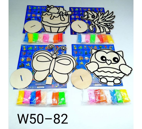 W50-82 تلوين استاند خشب صغير 