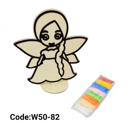 W50-82 تلوين استاند خشب صغير 