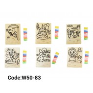 W50-83 تلوين استاند خشب كبير 