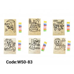 W50-83 تلوين استاند خشب كبير 