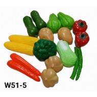 W51-5 مجسمات خضروات كبيره بلاستك 18 قطع W51-5 مجسمات خضروات كبيره بلاستك 18 قطع