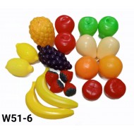 W51-6 مجسمات فاكهه كبيره بلاستك 20 قطعه W51-6 مجسمات فاكهه كبيره بلاستك 20 قطعه