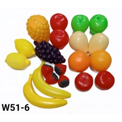 W51-6 مجسمات فاكهه كبيره بلاستك 20 قطعه 