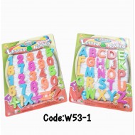  W53-1 كارت حروف او ارقام مغناطيس 