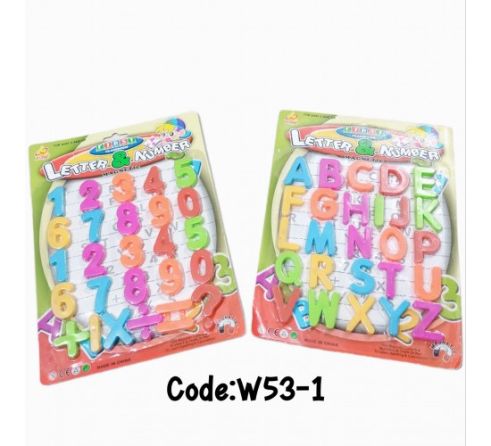  W53-1 كارت حروف او ارقام مغناطيس 