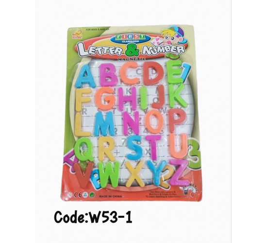  W53-1 كارت حروف او ارقام مغناطيس 