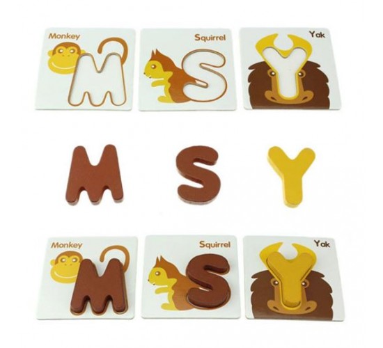 حروف انجليزي مجسمه + كروت W53-15 حروف انجليزي مجسمه + كروت W53-15