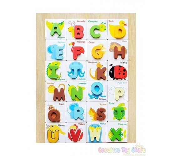 حروف انجليزي مجسمه + كروت W53-15 حروف انجليزي مجسمه + كروت W53-15