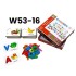 W53-16 فلاش حروف انجليزي خشب + كروت 