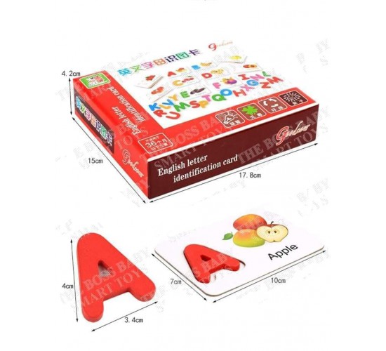 W53-16 فلاش حروف انجليزي خشب + كروت W53-16 فلاش حروف انجليزي خشب + كروت