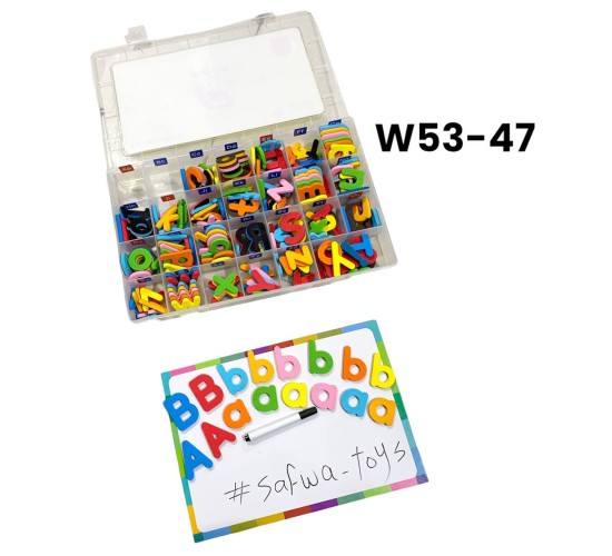 W53-47 صندوق حروف مغناطيس انجليزي 