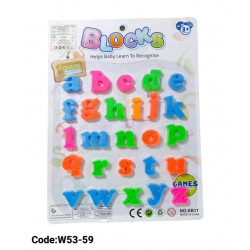 W53-59 كارت حروف انجليزي صمول