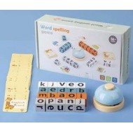 W53-83 لعبة تكوين الكلمات انجليزي 20 مكعب 26 حرف 64 كلمه + جرس