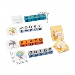 W53-83 لعبة تكوين الكلمات انجليزي 20 مكعب 26 حرف 64 كلمه + جرس W53-83 لعبة تكوين الكلمات انجليزي 20 مكعب 26 حرف 64 كلمه + جرس