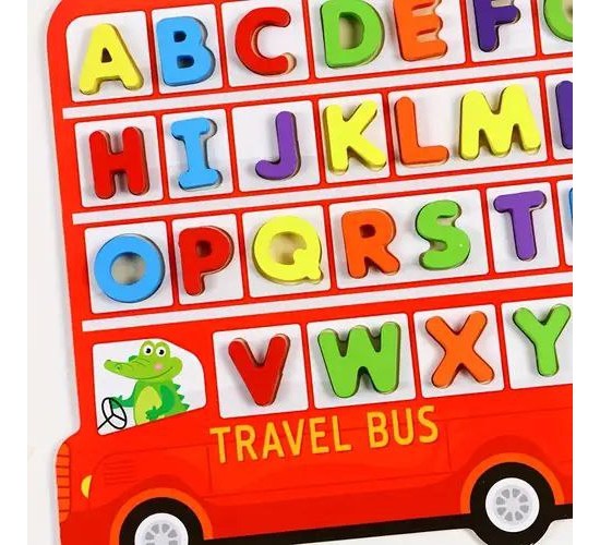 W53-88 باص بازل حروف وارقام انجليزي 